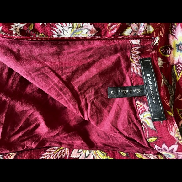 SOLD Bcbg MAX  Sz M asymmetrical Maxi floral Skirt - Picture 9 of 16